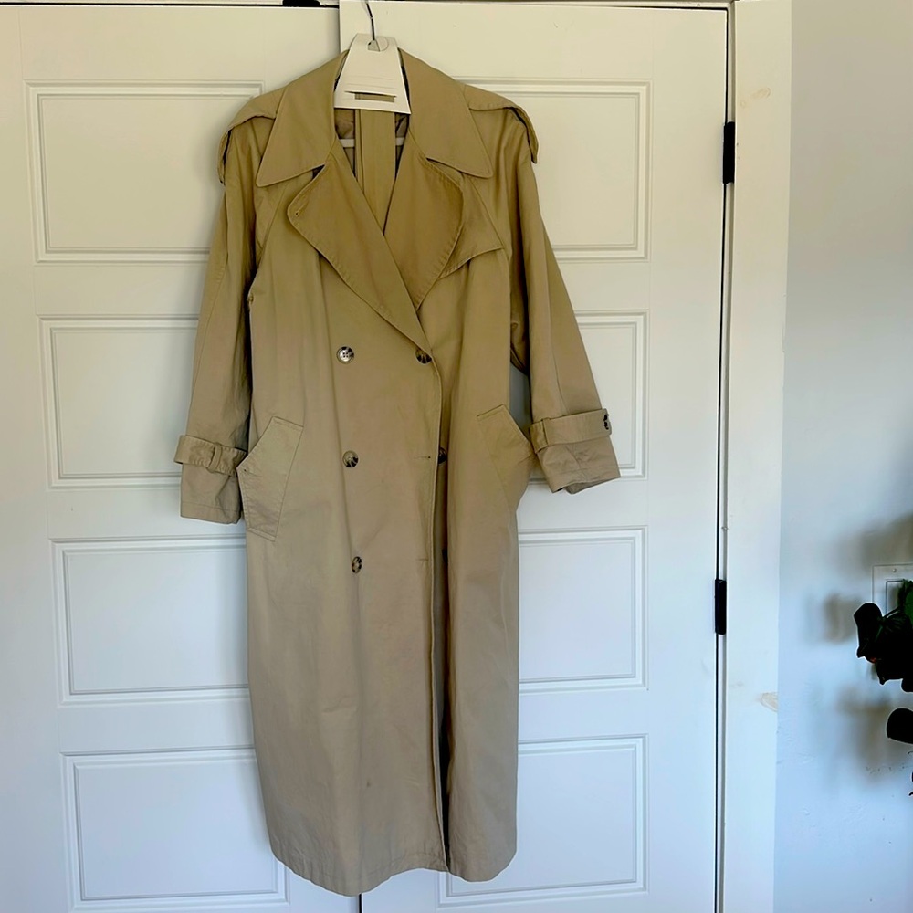 Topshop Tan Trench Coat